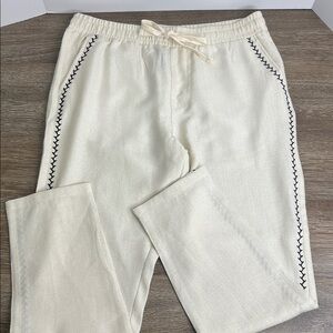 Malibu by Drill Clothing Co. Cream Pants with Contrast Stitching Men’s Large